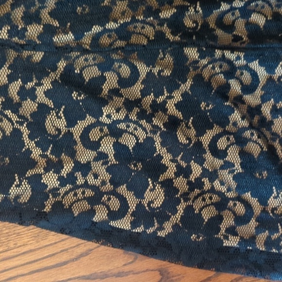 Y2K Windsor black Dress stretch lace Whimsigoth Fairy Grunge maxi Sz XS - Picture 8 of 12